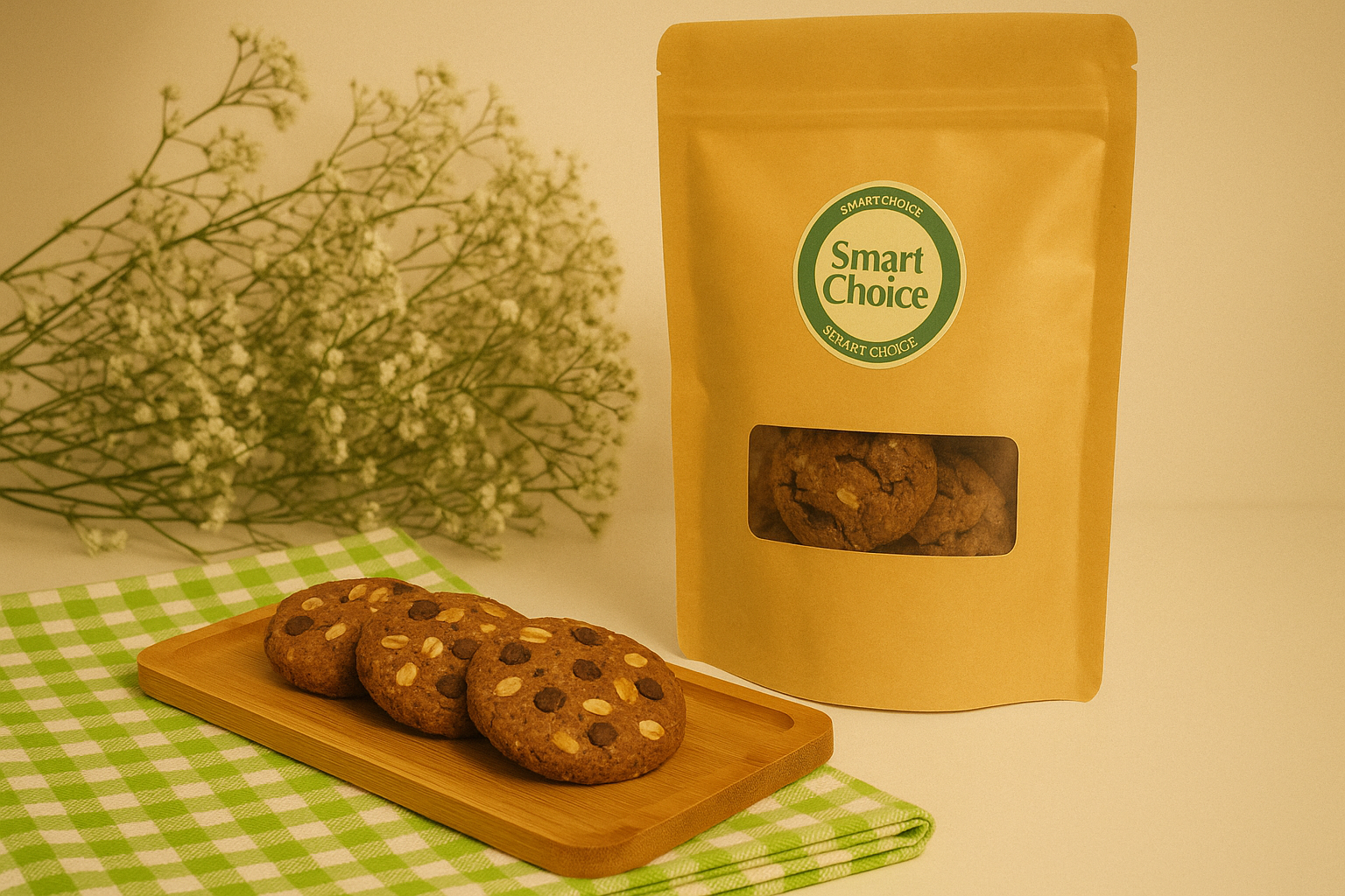 Bánh Cookie Cacao Yến Mạch 50g